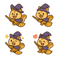 魔女リスのホウキ絵文字