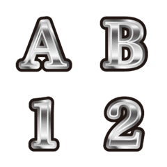 Alfabet-2, Mincho, 2 Perak, Emoji