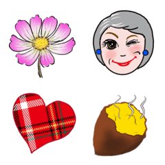 マダムの絵文字 秋　No.6