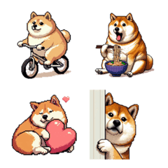三河弁の太っちょ柴犬 絵文字