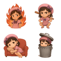 The little girl in a beret