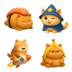 3D Cat Animal and Food Cosplay Available