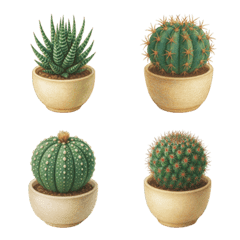 Lovely cactus emoji