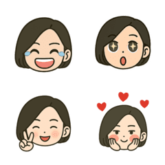 Sincere girl expression