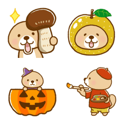 Rakko-san Moving emoji Autumn Edition2