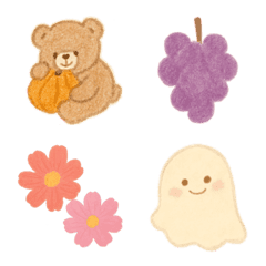 Autumn emoji cawaii