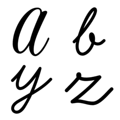 Lowercase letters and numbers Emoji