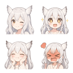 케모미미 소녀의 감정폭발 이모지