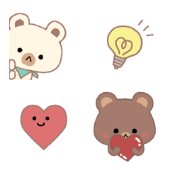 2匹のくま★日常よく使う絵文字