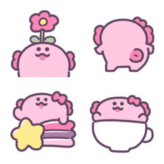 ゆめかわウーパールーパー 動く絵文字