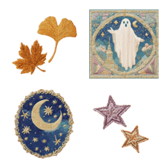 Embroidered  Emoji vol.01 Halloween
