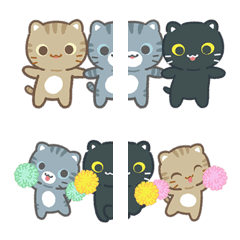 動く！繋がる！3びきのこねこ♪