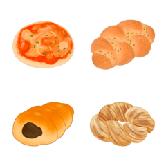 Wow, so delicious bread emoji