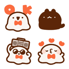 やさしいオバケさん（えもじ）