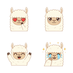 Fluffy Alpaca's Everyday Emoji