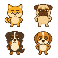 かわいい犬とわんちゃんのドッグ絵文字