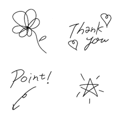 ＊おしゃれ　simple 絵文字