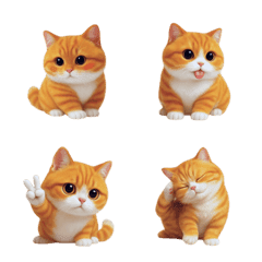 Mischievous orange cat emoji