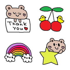 nenerin色んな絵文字セット1167可愛い