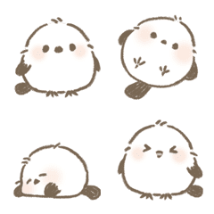 療癒系銀喉長尾山雀表情貼