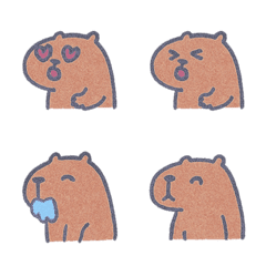 可愛水豚君的每日情緒-灰色