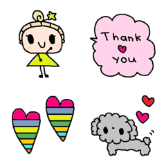 nenerin色んな絵文字セット1168可愛い