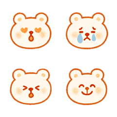 可愛小熊熊的每日情緒-橘色