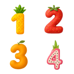 Fruit Number Emoji v24