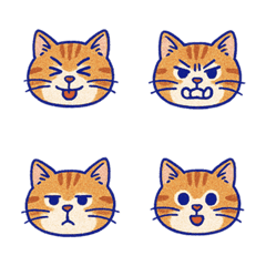 猫好きのかわいいコレクション（濃い青）