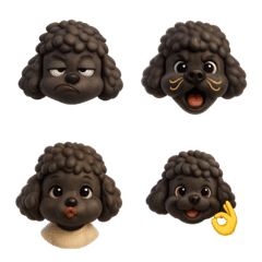 黒プードル（アトゥ）・表情だけ改訂版