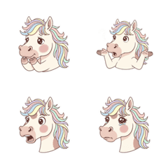 Cute Little Pony's Everyday Emoji Fun