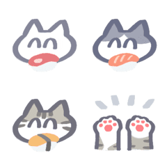 sushi cat emoji