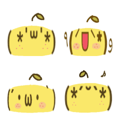 Emoticons in a Yuzu style