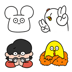使いやすいネズニワ絵文字①松尾のアニメ
