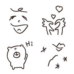 【大人かわぃ〜】シンプル絵文字