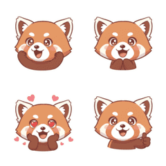 Fluffy Red Panda's Healing Emoji