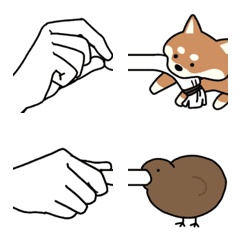 色んなものを持ったりつまんだりする絵文字