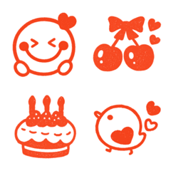 ゆるかわハンコ風♪ニコちゃんスマイル