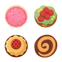 cute tasty Handmade cookies emoji2