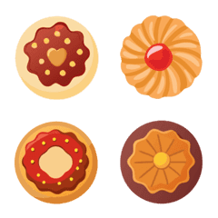 cute tasty Handmade cookies emoji1