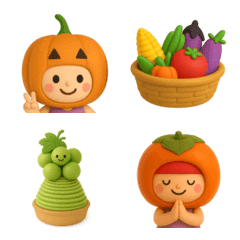 POPにほっこり✳︎秋の絵文字セット✳︎