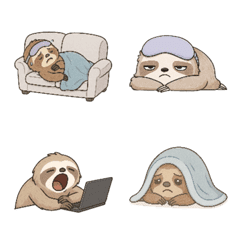 世を嫌うナマケモノの絵文字