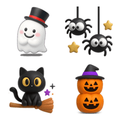 ハッピーハロウィンmonster 3D絵文字