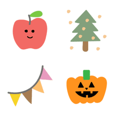 Moving! Simple Autumn Emojis