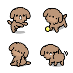 大すきプードルの動く絵文字2