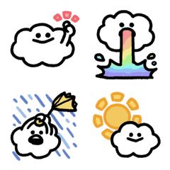 Smiling Cloud Animated Emoji
