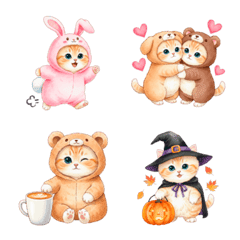 秋冬 毎日使える コスにゃんず 日常