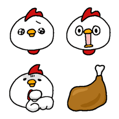 Emoji of an expressive chicken