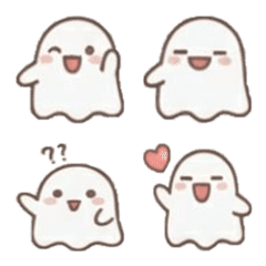 The cute ghost emoji