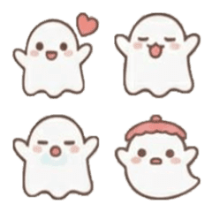 002-The cute ghost emoji